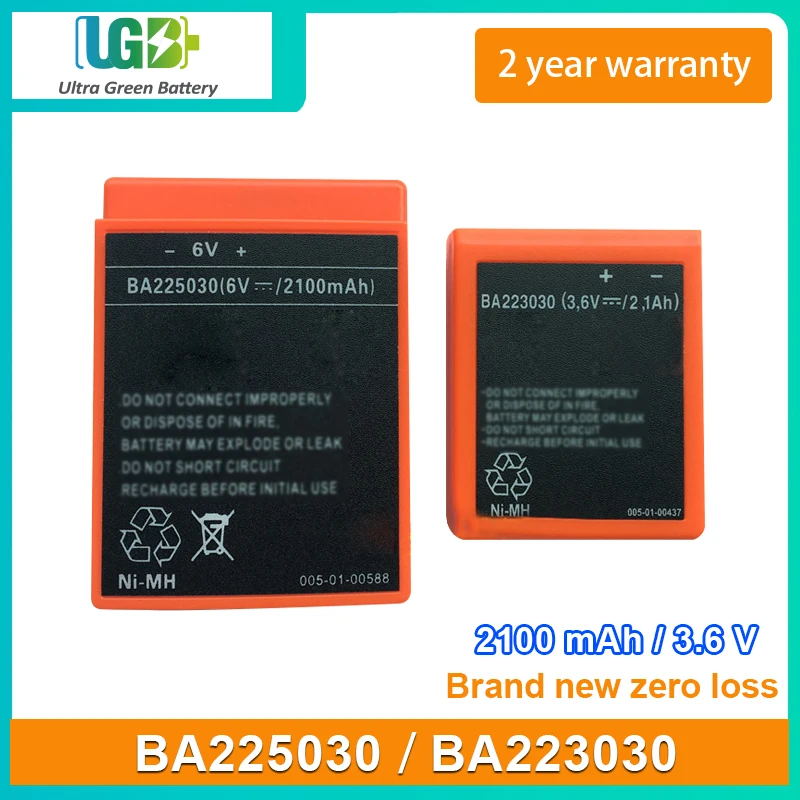 

UGB New Battery For HBC BA223030 BA225030 Rechargeable battery QA109600 Charger 3.6V 2100mAh 1500mAh