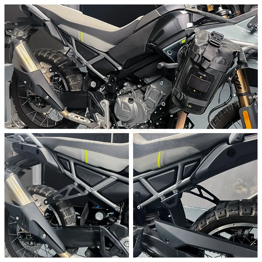 For CFMOTO 450MT MT450 CF MOTO IBEX 450 Motorcycle Exhaust Hanger Support Bracket Rear Foot Peg Removes Blanking Plate