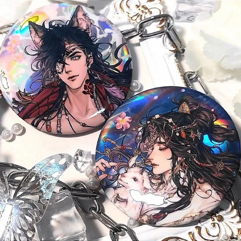 

Heaven Official's Blessing Moon Shining Over The Border Laser Tinplate Badge Xie Lian Huacheng