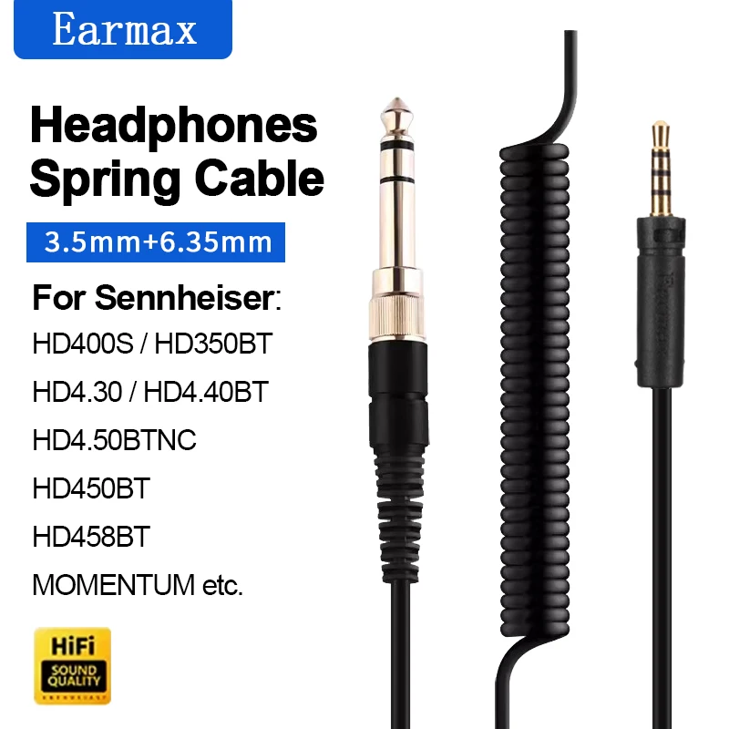 ل HD400S HD450BT HD458BT HD350BT HD4.30 HD4.40BT HD4.40BTNC سماعات قابلة للاستبدال 6.35 مللي متر 3.5 مللي متر التوصيل ترقية كابل