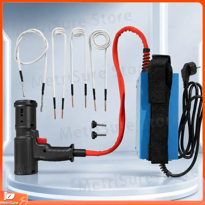 1500W Handheld Induction Heater Kit Quick Heating Bolt Remover Auto Repair Tool Flameless Rust Removal Device for Car