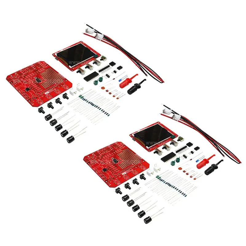 

【СУРПРИЗ】2X DSO138mini: Комплект цифрового осциллографа для самостоятельной сборки, карманный, обновленная версия DSO138 (запасные части)