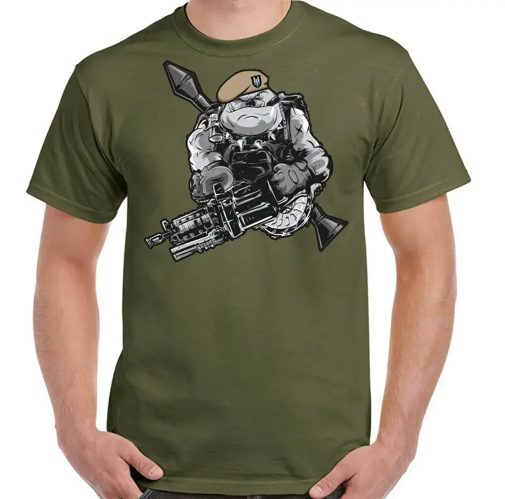 Summer Cotton Short Sleeve O-Neck Mens T Shirt New Special Air Service Beret Cap Badge British Bulldog Forces SAS T-Shirt 2024