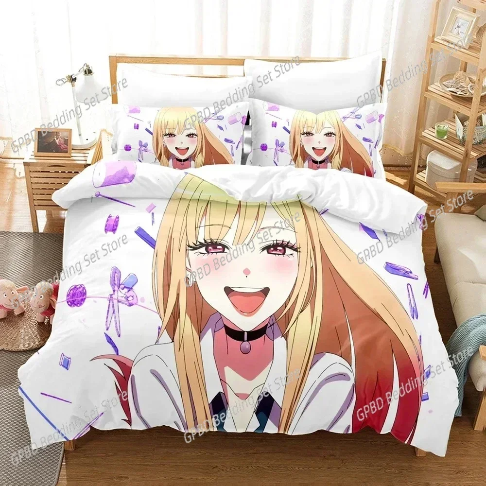 

My Dress Up Darling 3D NEW Duvet Cover Pillowcase Bedding Set Adult Boy Girl Bedroom Decoration Children Single Double Large