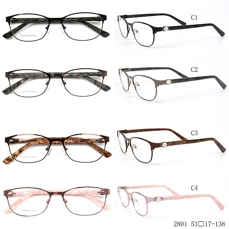 Gafas ópticas de Metal para mujer, anteojos elegantes a la moda, para miopía, antiluz azul, presbicia, gafas graduadas médicas