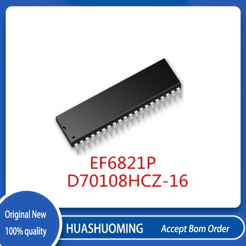 10Pcs/Lot  D70108HCZ-16 D70108HCZ  EF6821P EF6821 6821 DIP-40