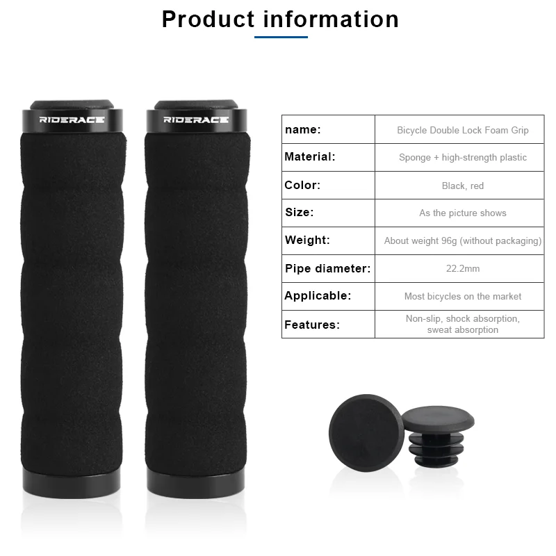 Sponge Bicycle Grips Mountain Bike Handlebar Grip Ultraight Soft Anti-skid Shock-absorbing For Scooter Cycling MTB Handle bar