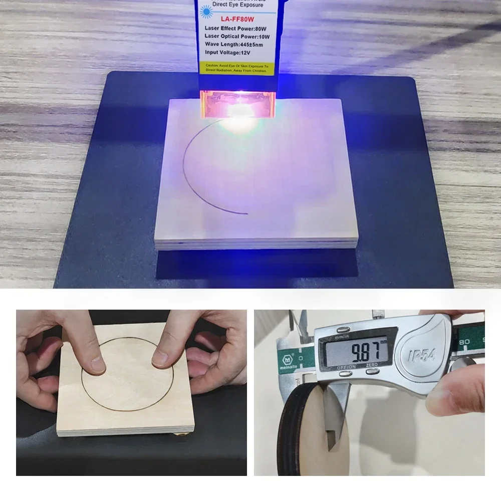 Macchina per incisione Laser CNC 40w 80w macchina per incisione Laser lavorazione del legno 400x400mm Area di incisione macchina per il taglio utensile elettrico
