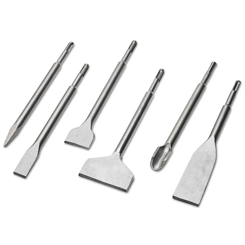 6pcs-sds-plus-chisels-sds-plus-compatible-40cr-steel-masonry-chisel-set-tile-removal-wall-chasing-floor-scraping