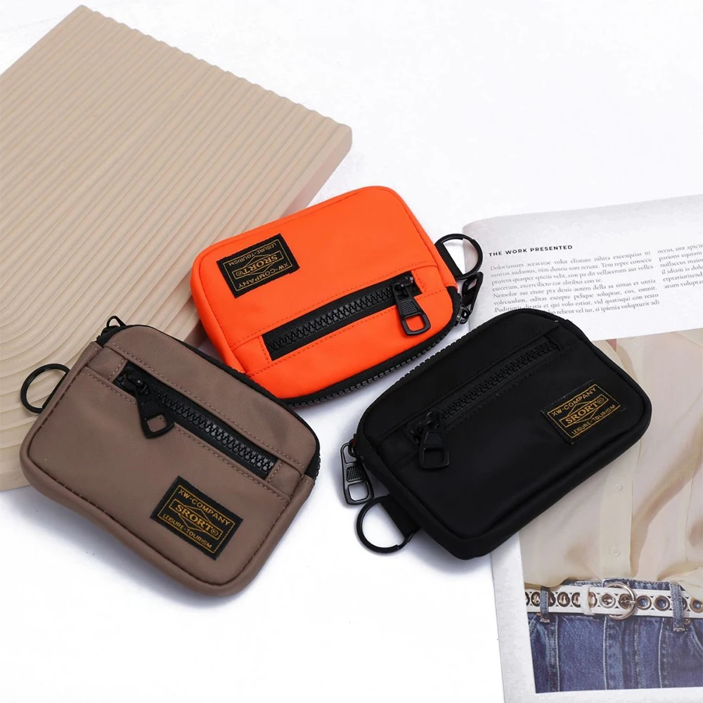 Fashionable Oxford Coin Purse, Men's and Women's Minimalist Workwear Style Purse,Portable Travel Commuting Coin Bag