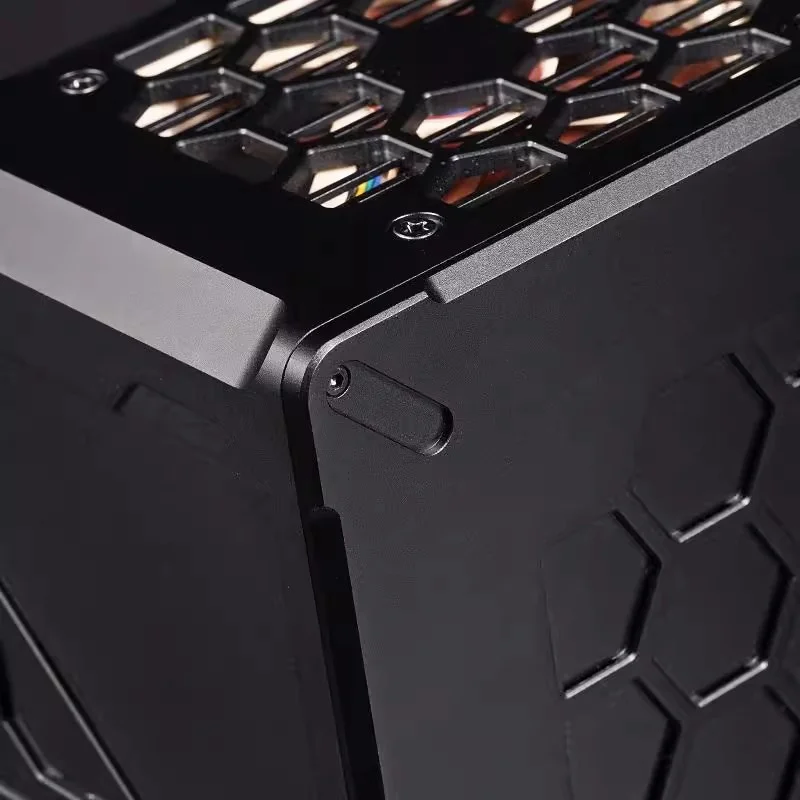 Мини-шасси ITX с ЧПУ, полностью алюминиевое индивидуальное настольное шасси, совместимое с материнской платой 1U Power MINI ITX, игровое офисное шасси