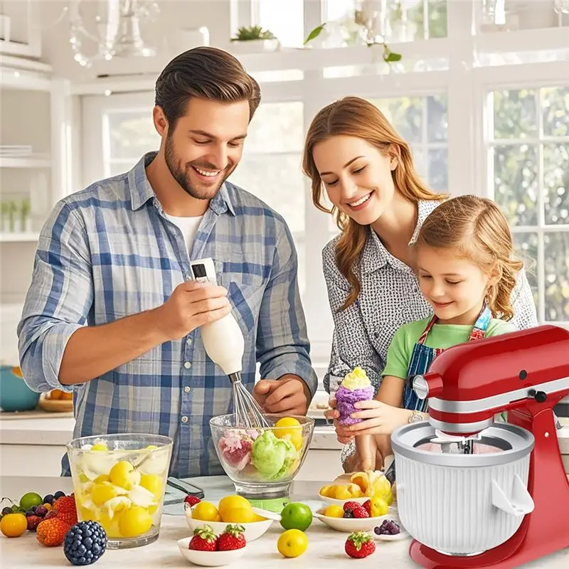 B15C Ice Cream Maker Mixing Paddle For Kitchenaid, R Drive Attachment Stand Mixers,Ice Cream Maker Parts For Kitchenaid