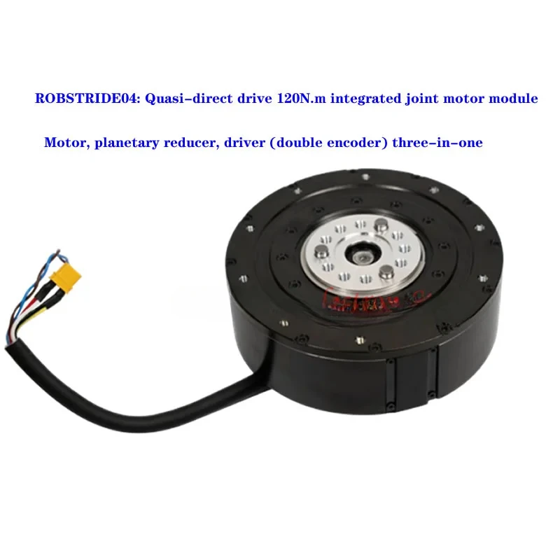 For ROBSTRIDE04: Quasi-direct drive, 120N.m, integrated joint motor module, dual encoders, precise and fast control