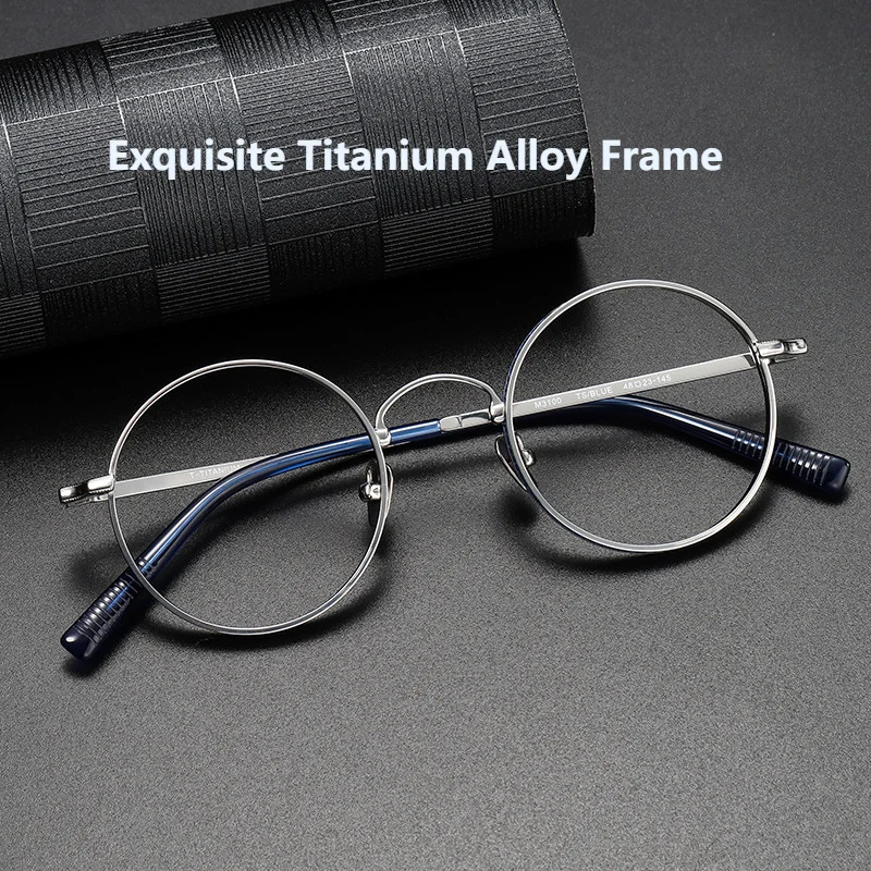 New Titanium Alloy Frame Ultra Light Retro Round Frame for Myopia Prescription lenses Fashionable Small Face Eyeglasses Frames