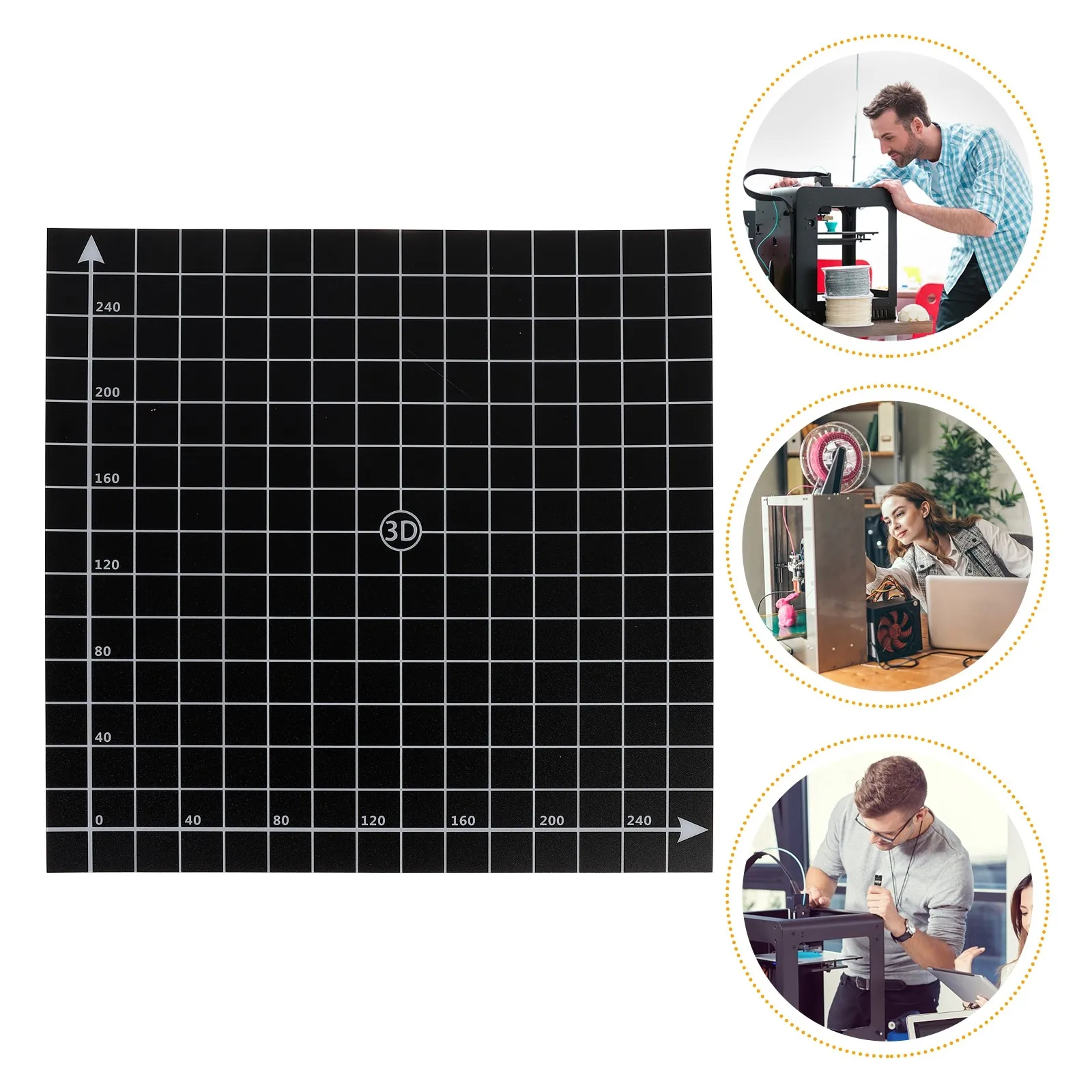 

1Pcs Hot Bed Surface Tape Premium Pc Material 3D Printer Build Sheet Reusable Easy Release No More Tape Or Glue Frosted Printer