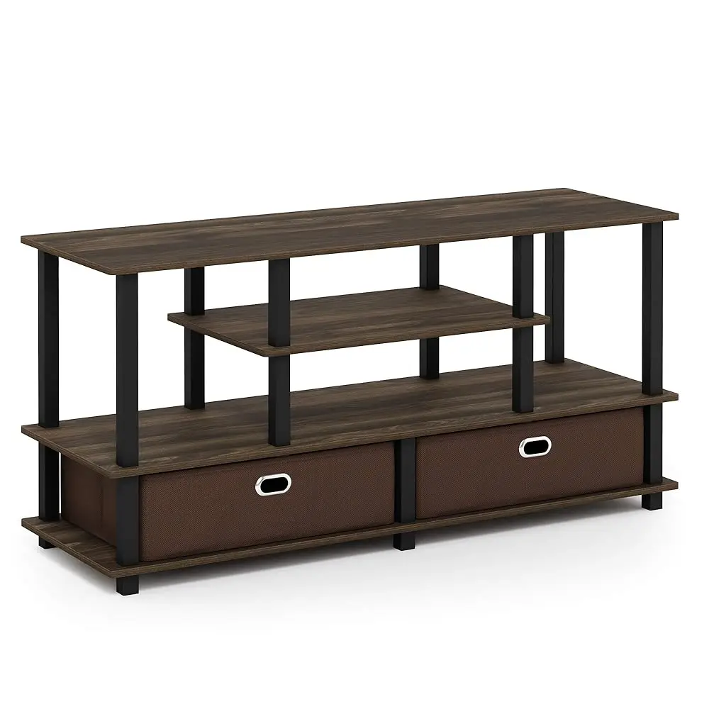 

Jaya Large Stand For Up To 50-Inch Tv, Columbia Walnut/Black/Dark Brown