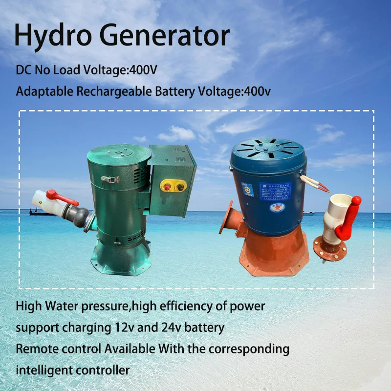 Three-Phase High Efficiency 400V 10KW 20KW Oblique Impact Hydroelectric Water Generator Set  20000W Water Turbine Generators