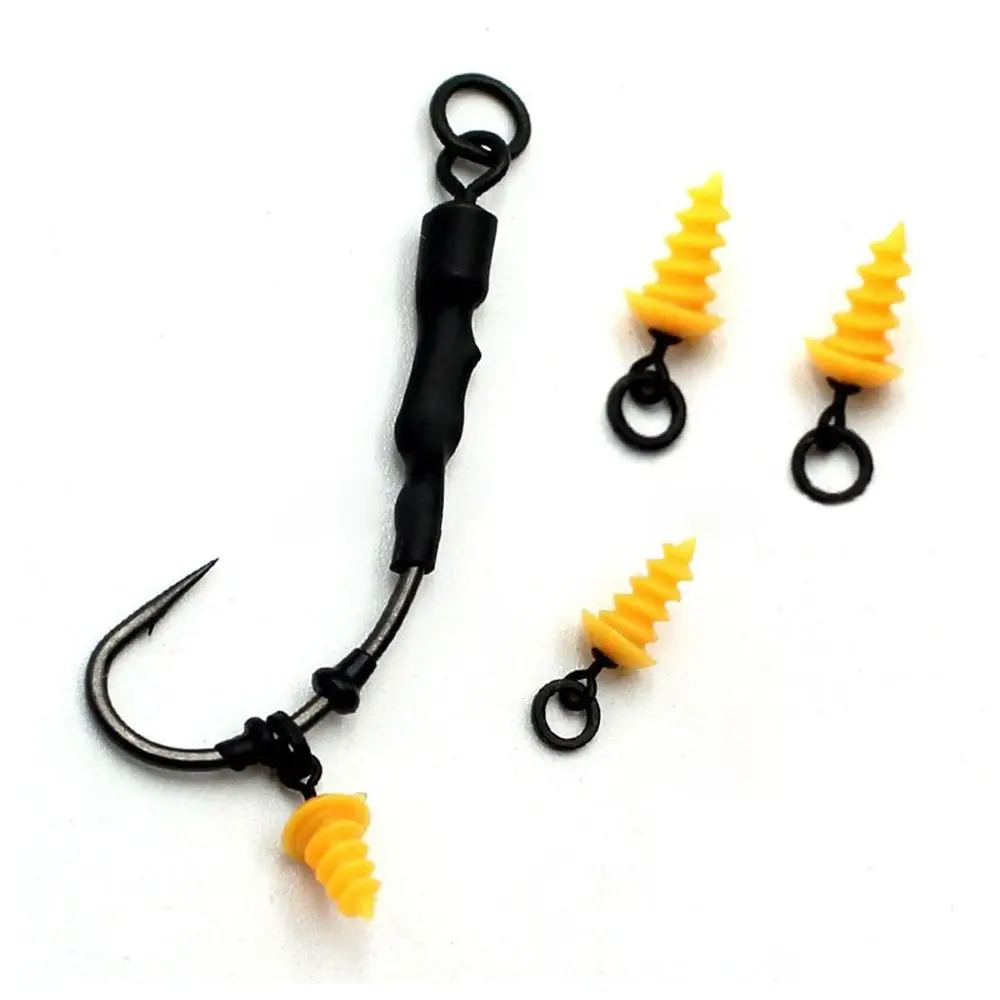 

10pcs Fishing Terminal Tackle Carp Fishing Chod Boilie Screw Plastic Double pointed Pop Up Peg Pellet Holder Retainer