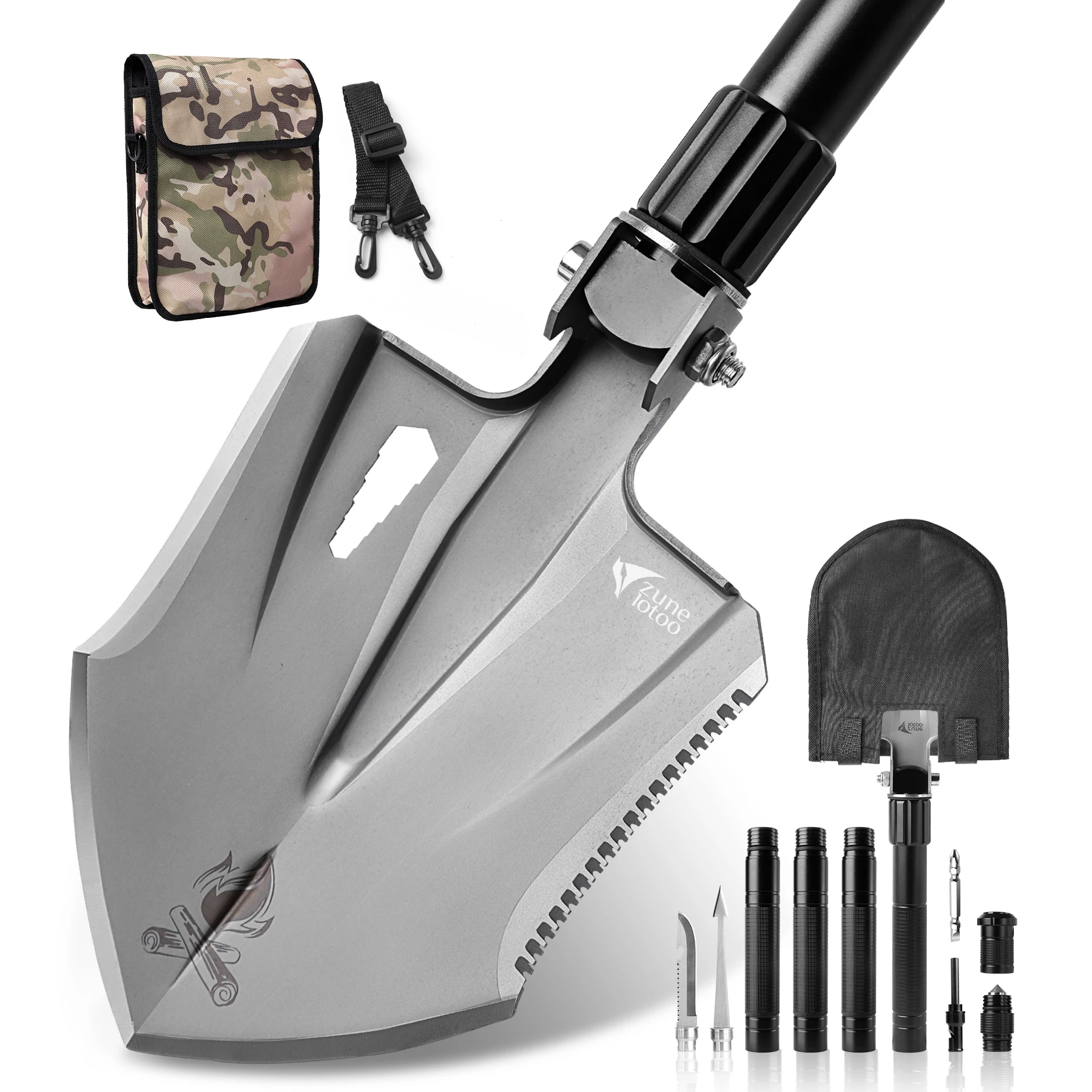 Hot Sale Portable Shovel Folding Multifunction Camping Hiking Multi-function Survival Tactical Shovel