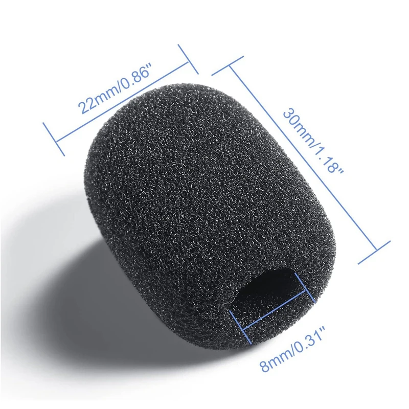 Mini Foam Microphone Windscreen Microphone Windscreen For Small Lapel And Headset Microphones