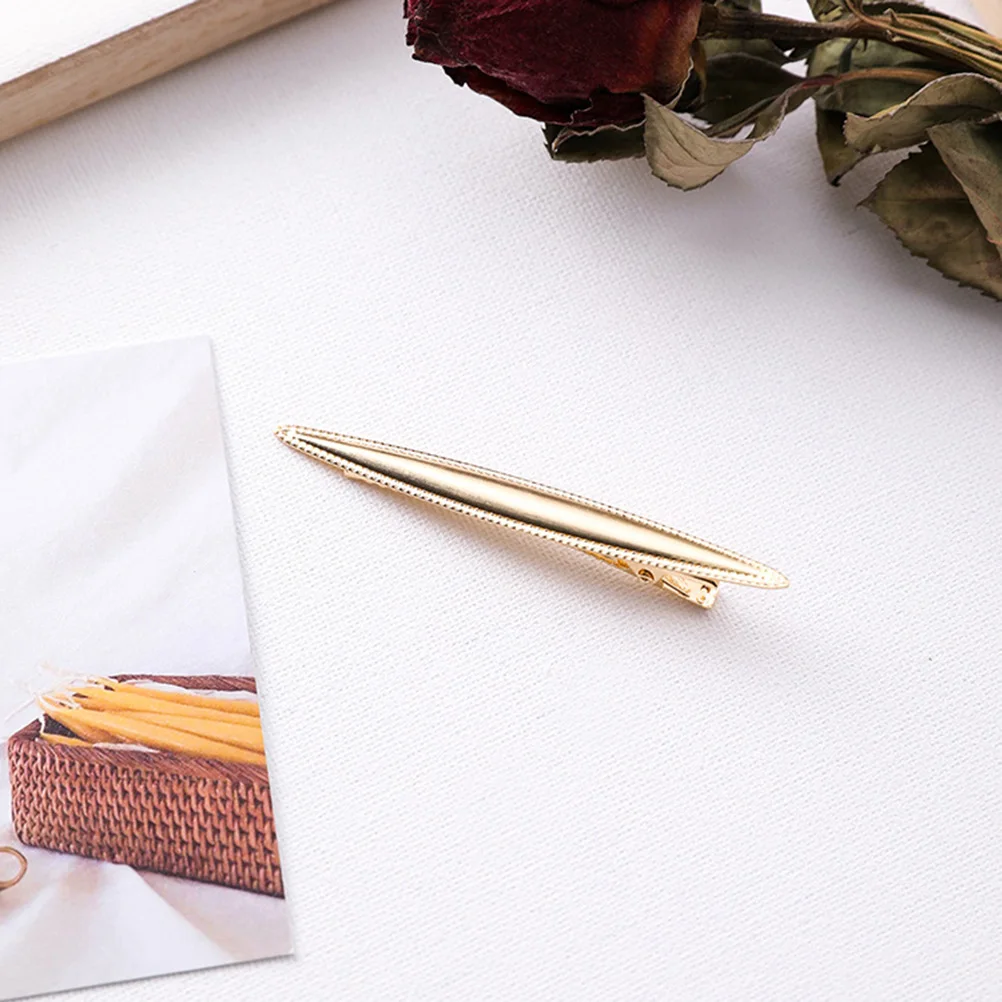 

4pc Retro Metal Hair Clips Vintage Alloy Hairpin Strong Grip Curved Exquisite Mixed Color Elegant Simple Design Suitable All
