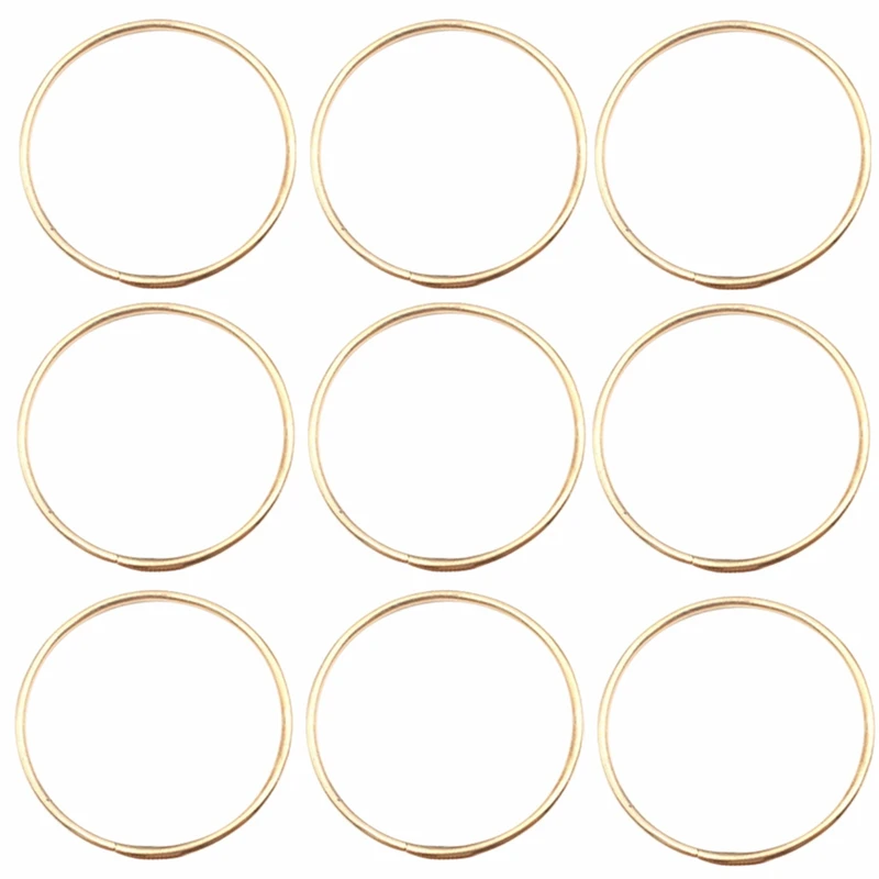 100PCS KC Gold Color Big Dream Catcher Circle Ring Craft Rings Metal Ring For Dream Catchers Hoops Hanging DIY Connectors 65MM