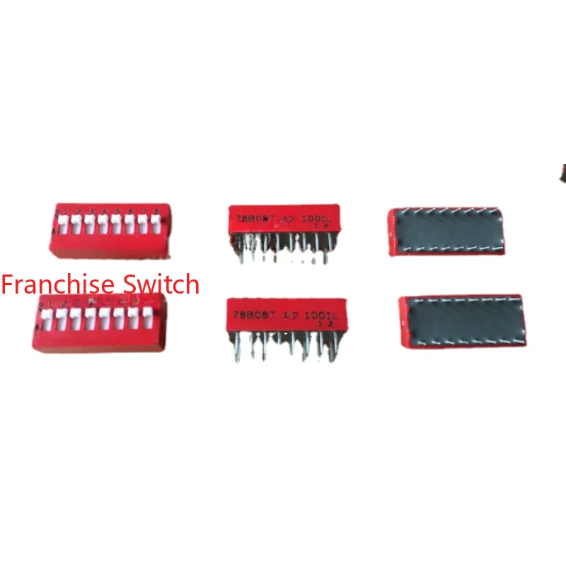 

10PCS 78B08T Dip Switch 8-position 8P Spacing 2.54MM Keys.