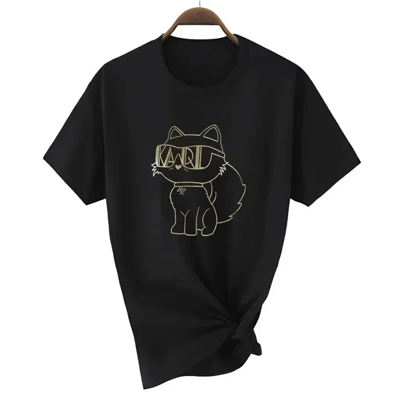 

2025 Summer Fashion T-Shirt Women T-Shirt Brand Short Sleeve Elegant Women's T-Shirt Designer Classic Couple Top Women Clothing