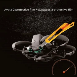 For DJI Avata 2 Protective Film, Lens Sensor, Glasses Film for Goggles 3 Drone Accessories
