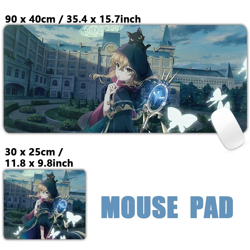 أسرار الساحرة الصامتة مونيكا ماوس الوسادة ل Genshin Impact أنيمي الألعاب مكتب حصيرة كبيرة ماوس XXL السجاد