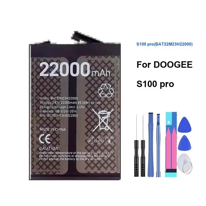 

Высокое качество для Doogee S100 Pro BAT22M23H22000 22000 мАч аккумулятор мобильного телефона продлененная производительность