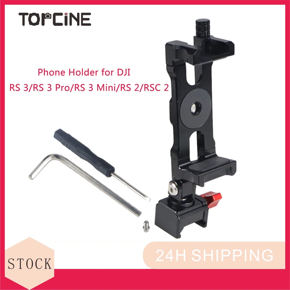 

Topcine Phone Holder for DJI Ronin RS4 RS4 Pro RS 3/RS Pro/RS Mini/RS 2/RSC 2 Gimbal Stabilizer Accessories