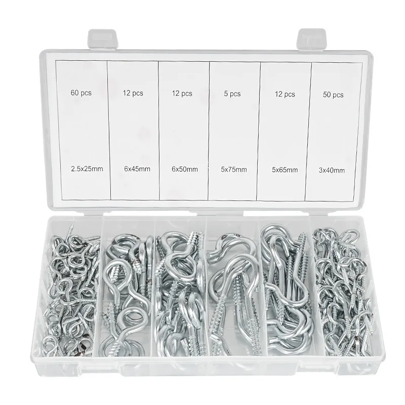 

Sheep's eye screw Iron question mark hook with hook Wood self-tapping screw sling ring with ring Sheep's eye hook Light