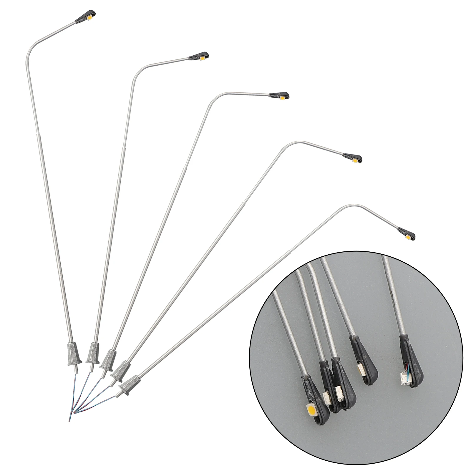 

Landscape Layout Street Lamp Model Railway Light 20cm Train 20mA For Track 0 Lamps Metal Bonsai Decor Decoration