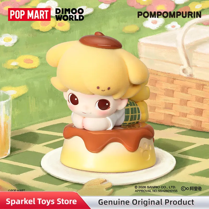 

POPMART Dimoo World X Pompompurin Collectible Cute Cartoon Figure Blind Box Desktop Ornament Toy Gift Dimoo World × Cinnamoroll