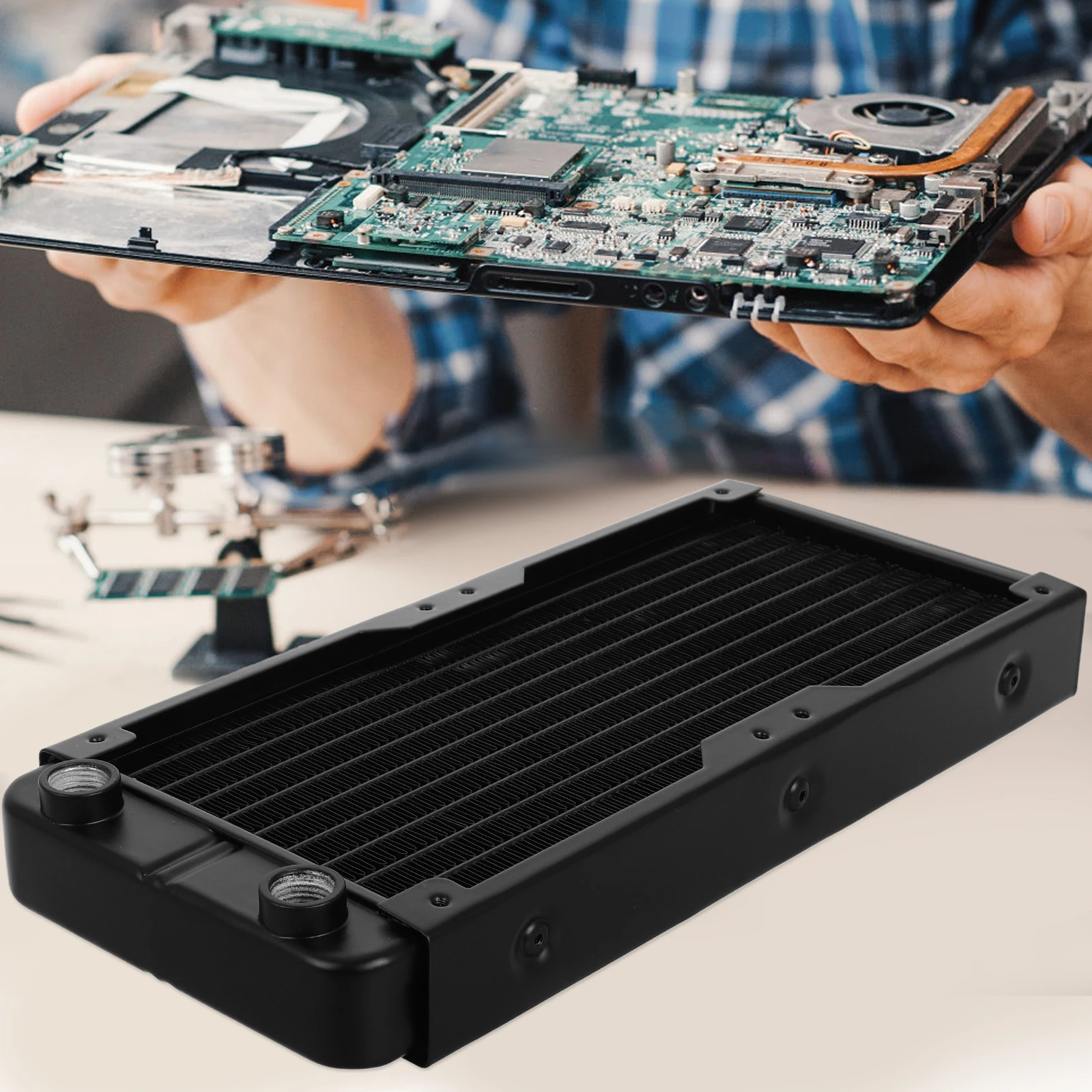 

High-Performance Liquid Cooler Cpu Gpu Efficient Water Cooling System Quiet Reliable Pc Radiator Heat Sink Cooler Computer