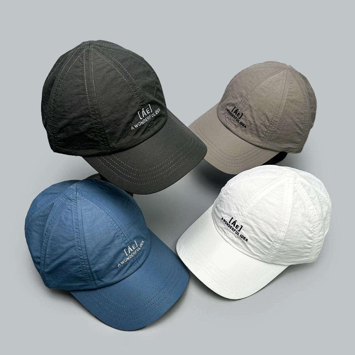 

American Simple Embroidered Letters Baseball Hats New Men Women Sunshade Quick-dry Breathable Versatile ins Fashion Peaked Caps