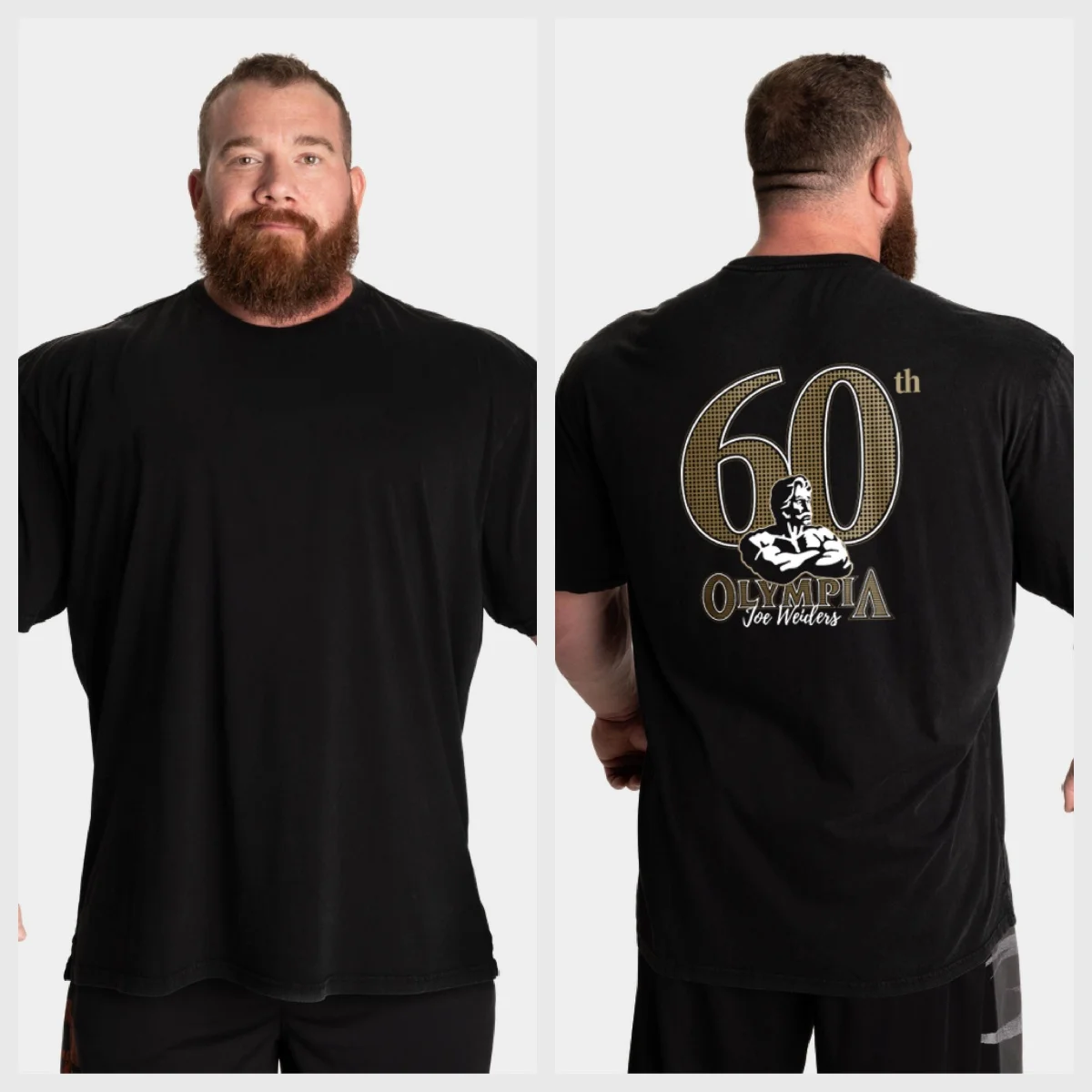 Camiseta de Algodón Puro 2026 OLYMPIA 60th Anniversary, Estilo Americano para Fisicoculturismo, Holgada, para Fitness, de Gran Resistencia, El Rey del Fitness