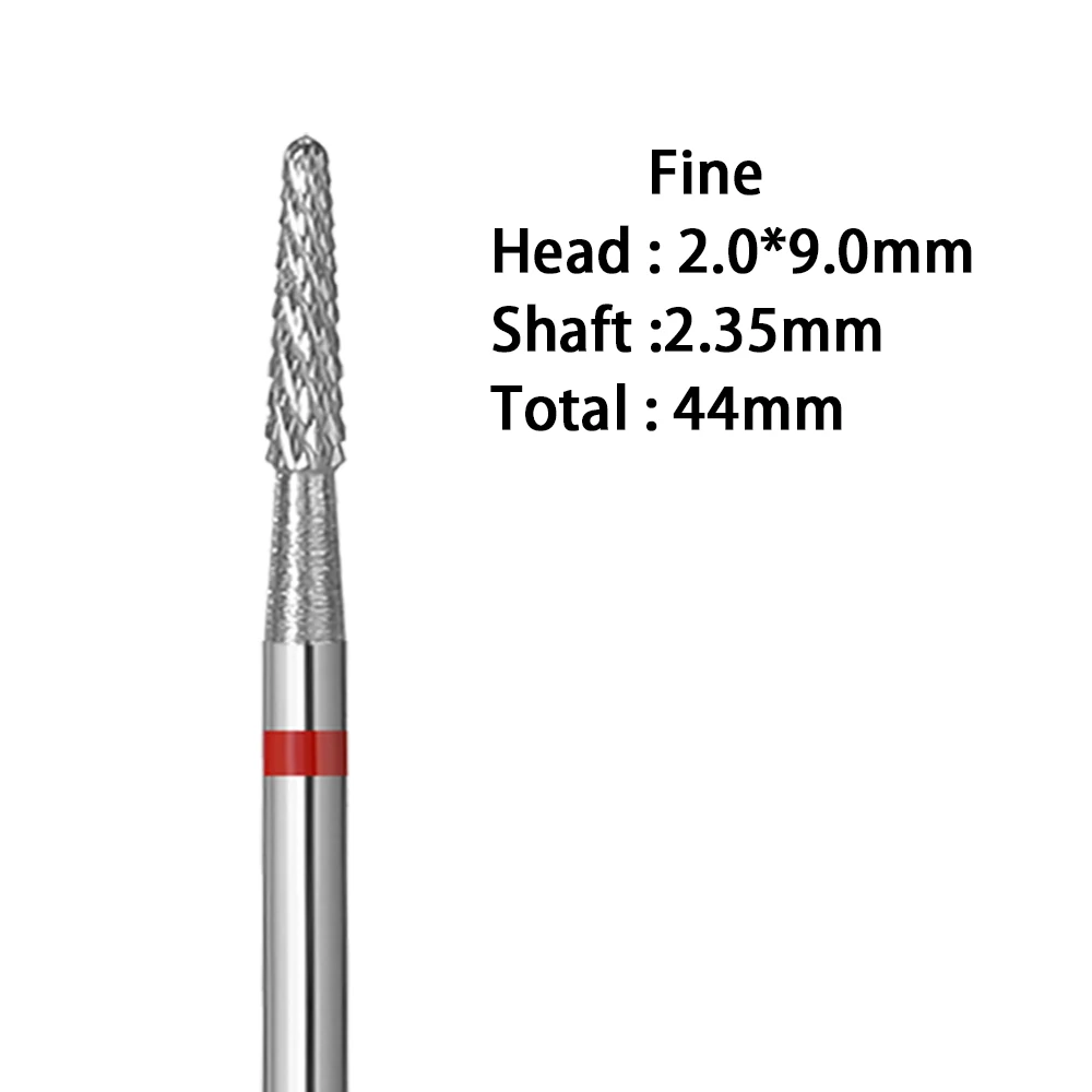4 Grana Punta da trapano per unghie in metallo duro Fresa elettrica per manicure Ruota bava Rimuovi strumenti per smalto gel Accessori per lime per unghie