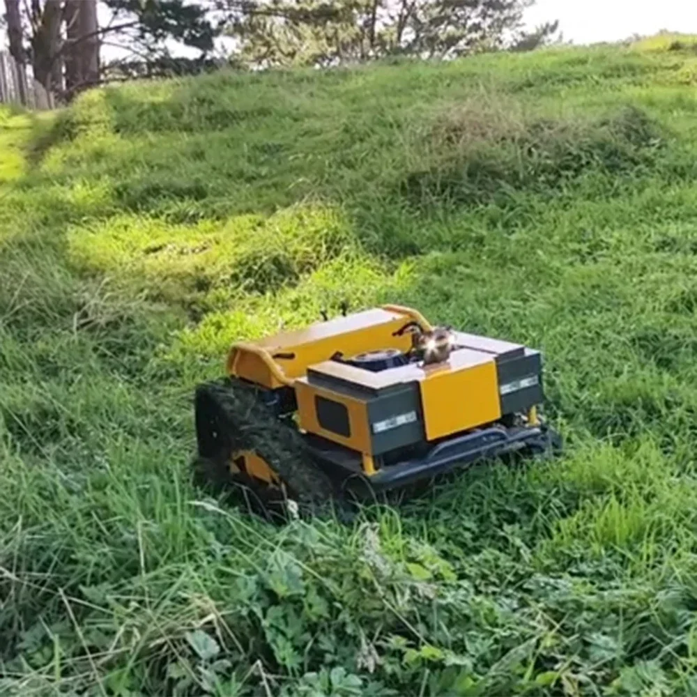 

Remote Controlled Lawn Mower Robot With Camera and Visual Remote Control