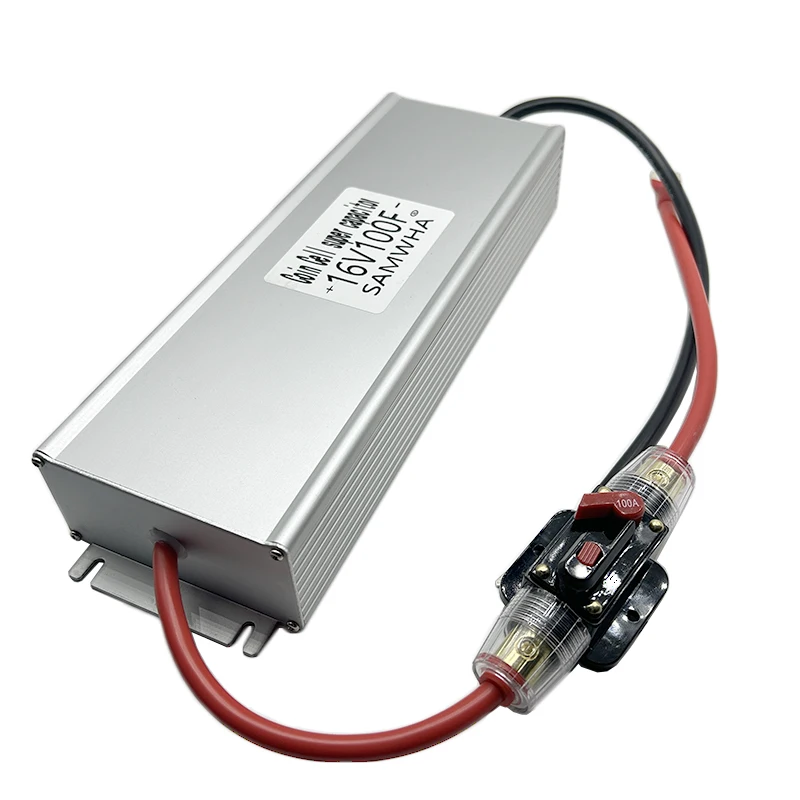 Samwha ชุด16V100F เรียงกระแสรถยนต์สีเขียวฝาซูเปอร์คาปาซิเตอร์2.7V600F ความจุมากพร้อมเปลือกอลูมิเนียม