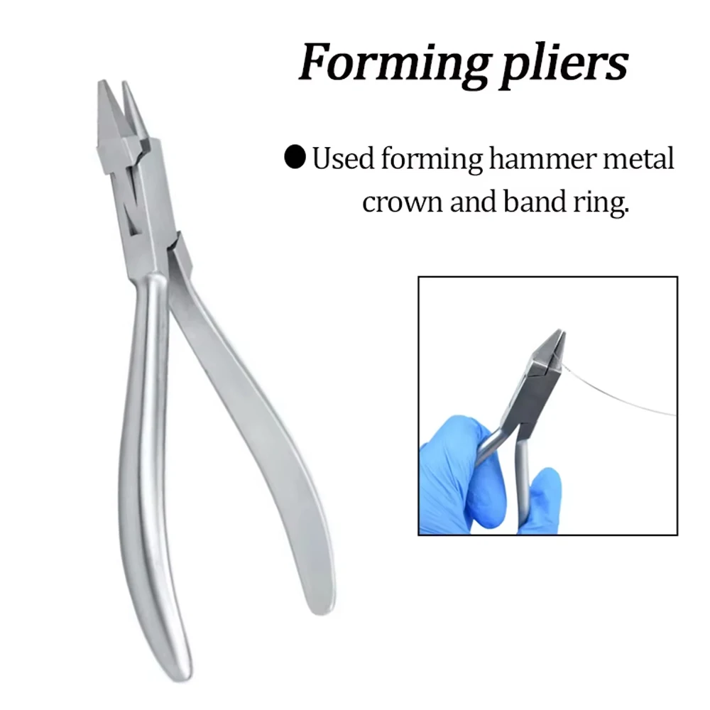 

Dental Ortho Wire Bending Forceps Stainless Steel Orthodontic Pliers for Braces Loop Forming Dentist Tools Orthodontist