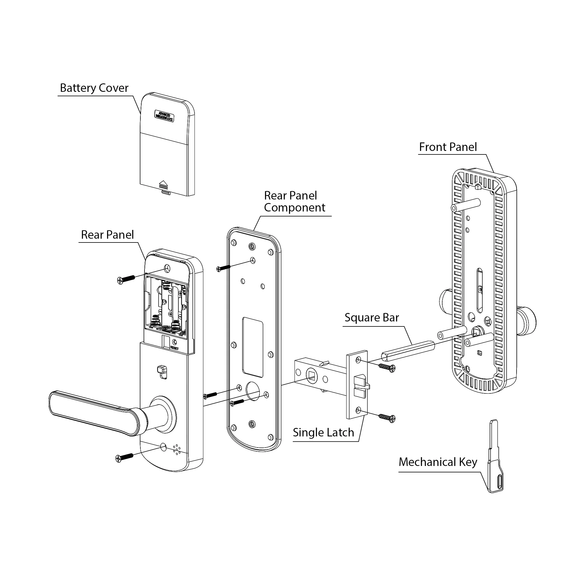 Waterproof Biometric Electronic Door Lock Digital Smart Lock Tuya App Remote Unlocking Keyless Lock Fingerprint Smart Door Lock