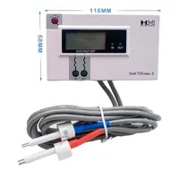 DM-2 Commercial Dual In-Line TDS Monitor Digital Water Quality Tester TDS Meter IN/OUT Water Quality Monitor 0-9990PPM