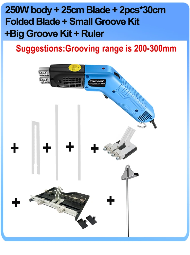 Air Cool Hot Knife Foam Cutter Tool Machine Steken Groef Piepschuim Polystyreen Stof Touw Cutter Elektrische Verwarming Heet Mes