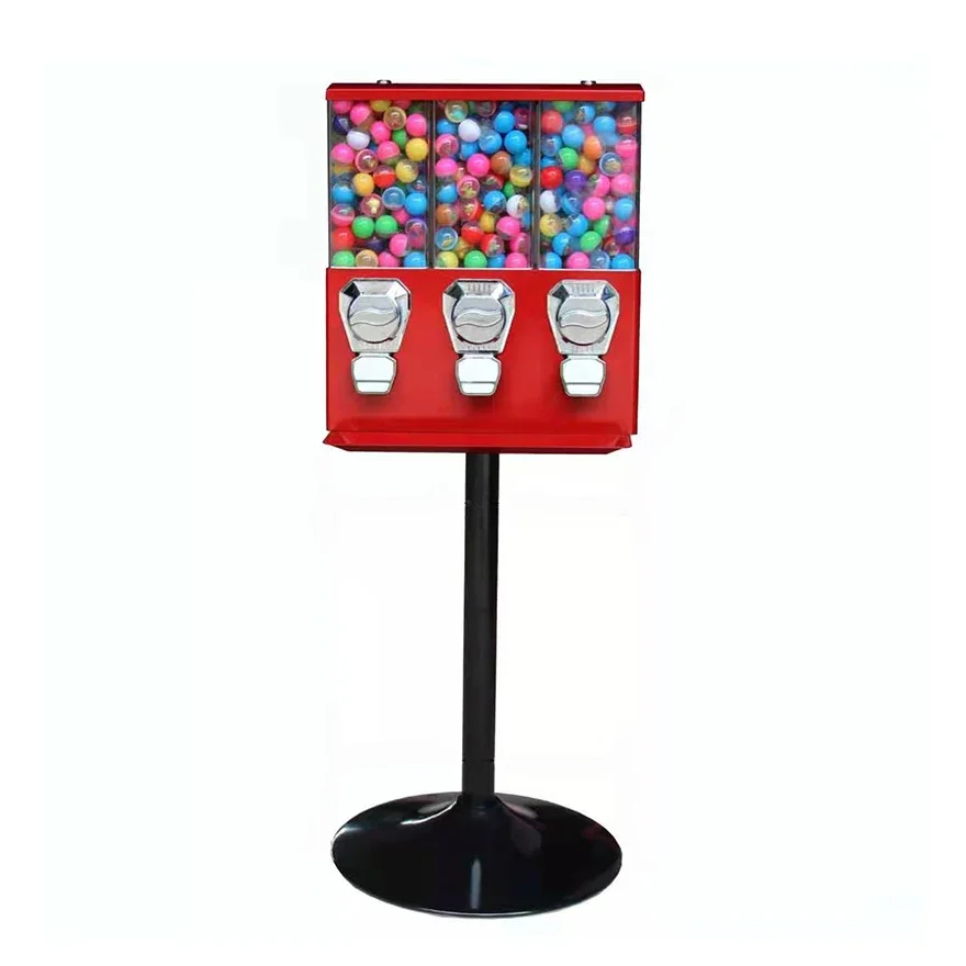 Coin Operated Gift Table Top Chewing Bubble Gum Gumball Custom Candy Vending Machine