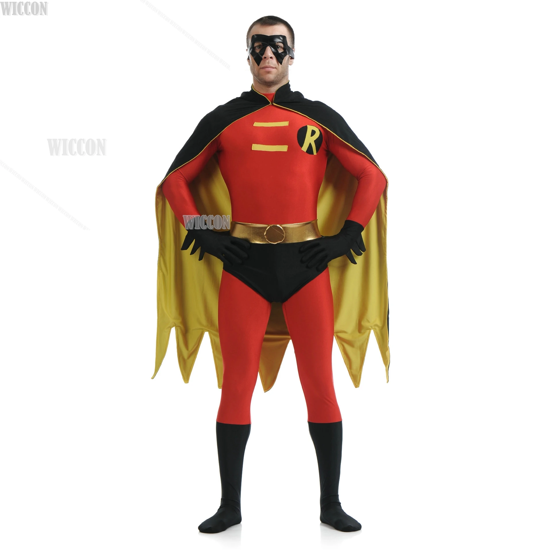 Zentai أنيمي في سن المراهقة كوميك جبابرة خارقة روبن بوي غرايسون دريك تأثيري بذلة كيب زي هالوين لعب الأدوار حسب الطلب