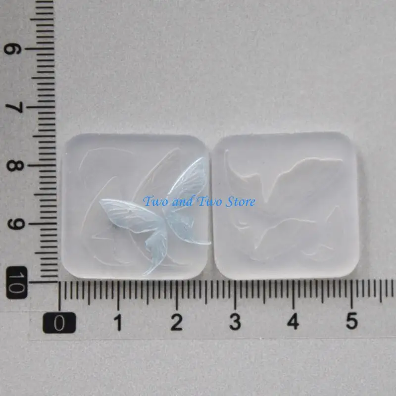 HX6F Butterfly Ear Silicone Mold Mousse Cake Fondant Baking Tool Gypsum Resin Clay Doll Molds DIY Handmade Soap Decor