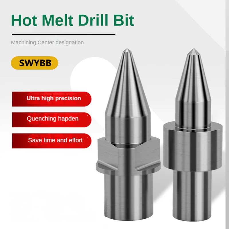 Friction Tungsten Steel Hot Melt Short Drill Carbide CNC Thermal Hole Tool Flat Round Type M3 M4 M5 M6 M8 M10 M12 M14