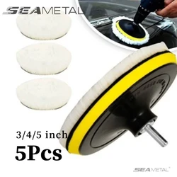 SEAMETAL Polishing Kit Car Polishing Pad Waxing Sponge Discs Soft Wool Wheel Auto Paint Care Polisher Pads Cleaning Accessories